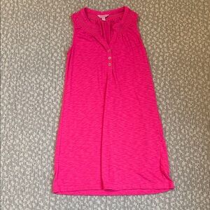 Lily Pulitzer Pink Sleeveless Shift Dress, size small